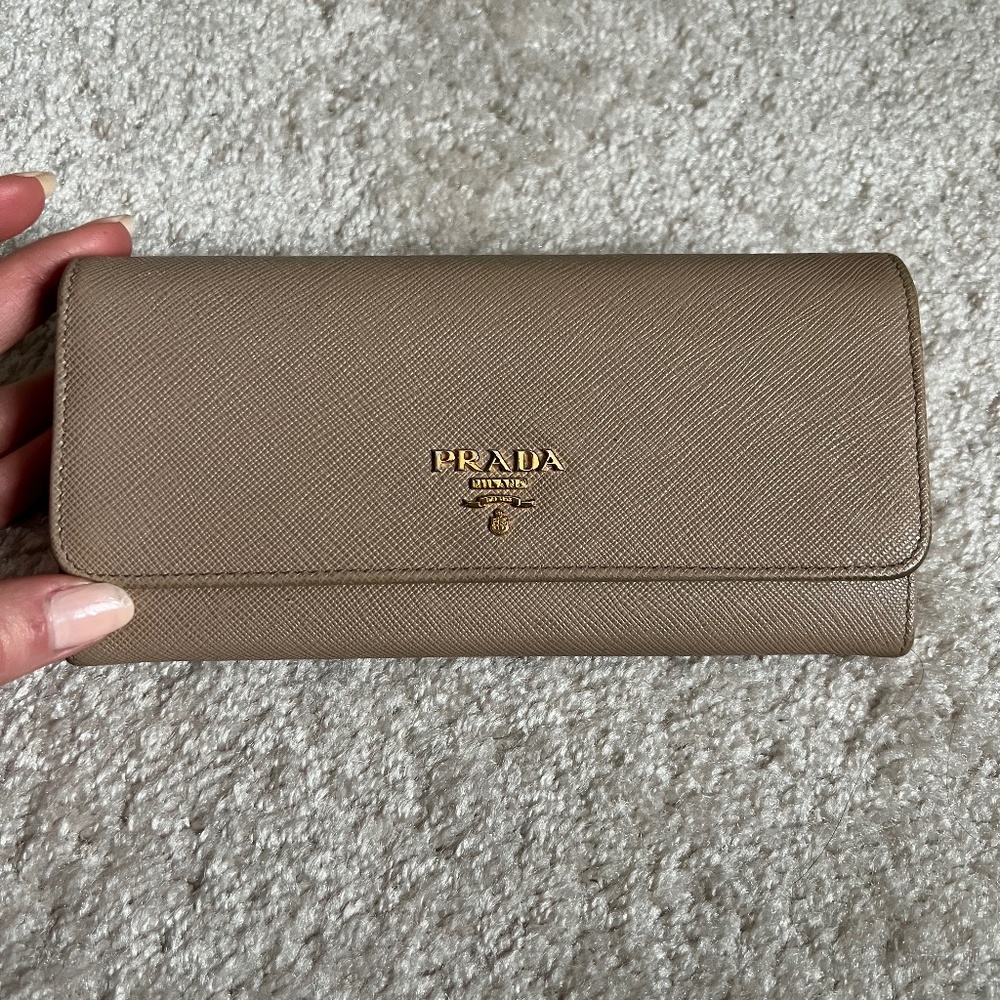 PRADA Large Saffiano Leather Wallet